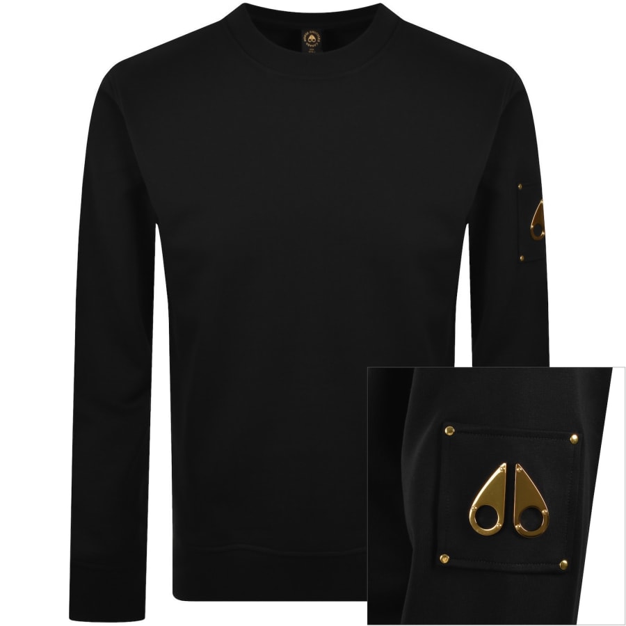 Moose Knuckles Hartsfield Sweatshirt Black | Mainline Menswear x